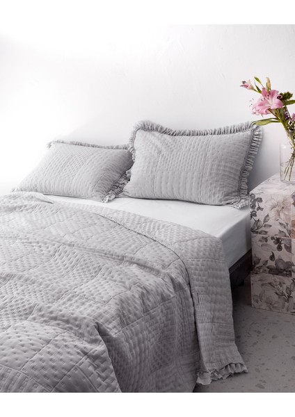 Medus Tek Kişilik Yatak Örtüsü - Gri fiyatları
