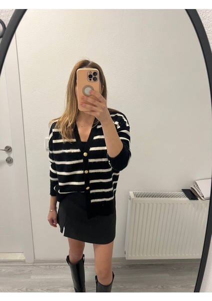 Miyu Massimo Model Çizgili Hırka modelleri