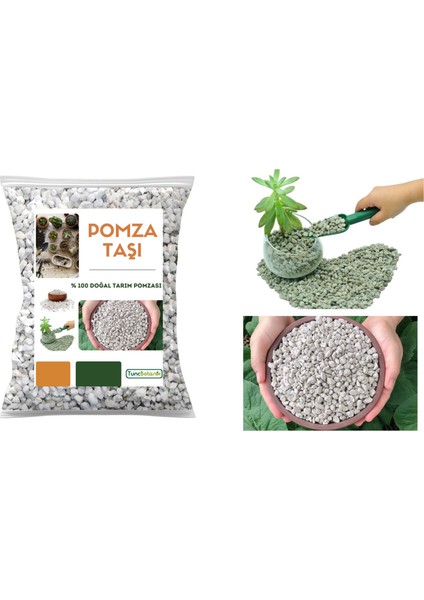 Pomza Taşı 5 Litre 0-3 mm / Doğal Tarım Pomzası