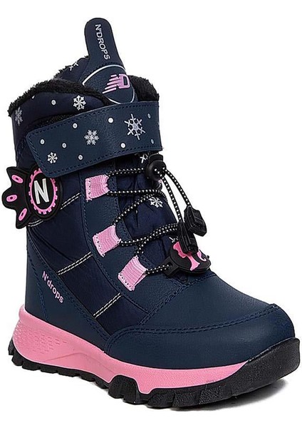 Nds Cırtlı Lacivert Pembe Kız Çocuk Kar Botu Ayakkabı fiyatları