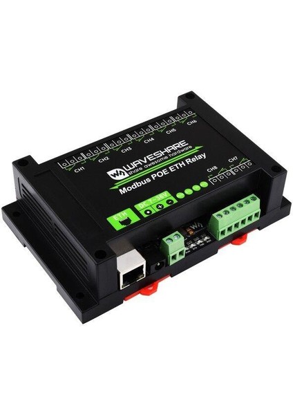 8 Kanallı Ethernet Röle Modülü, Modbus Rtumodbus Tcp Protokolü, Poe Port Iletişimi, Çeşitli Izolasyon ve Koruma Devreli