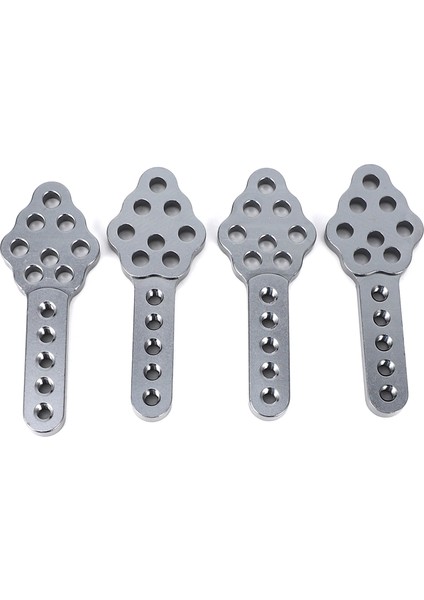 4 Adet Cnc Metal Amortisör Dağı Ayar Yüksekliği Açı Standı Rc Paletli Araba Eksenel SCX10 90046 D90 D110, Gri (Yurt Dışından) modelleri