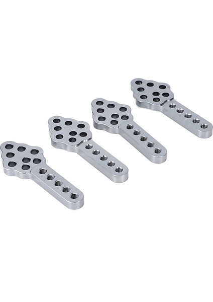4 Adet Cnc Metal Amortisör Dağı Ayar Yüksekliği Açı Standı Rc Paletli Araba Eksenel SCX10 90046 D90 D110, Gri (Yurt Dışından) fırsatları