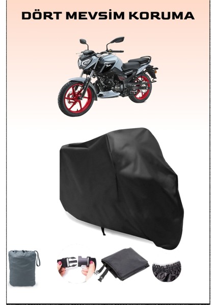 Tvs Raider 125 Uyumlu Siyah Motorsiklet Branda, Motor Örtüsü