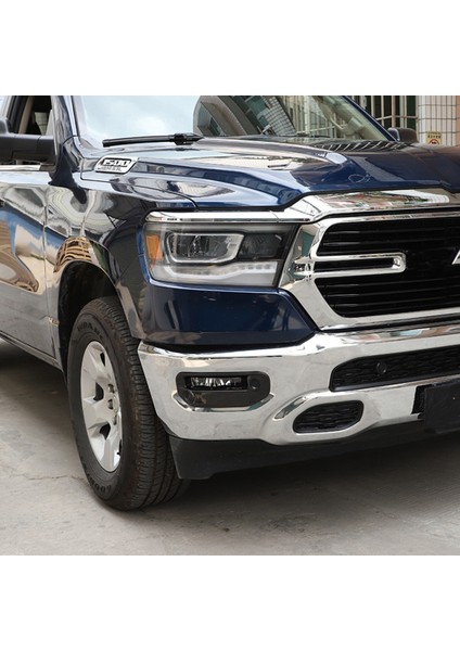Araba Ön Sis Lambası Lambası Dekorasyon Kapak Trim Dodge Ram 2018 2019 2020 2021 2022 Aksesuarları, Abs Karbon Fiber (Yurt Dışından)