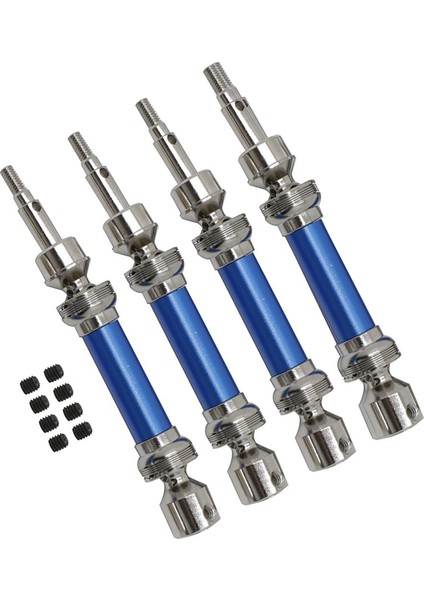 Metal Ön ve Arkadan Çekişli Motosiklet Mili Cvd Arrma 1/8 Ihlal 4x4 Mega 1/8 Vendetta 4x4 3s Blx Rc Araba Yükseltme Parçaları, Mavi (Yurt Dışından)