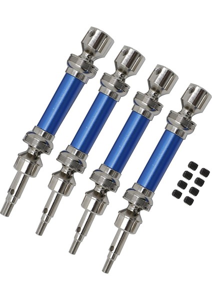 Metal Ön ve Arkadan Çekişli Motosiklet Mili Cvd Arrma 1/8 Ihlal 4x4 Mega 1/8 Vendetta 4x4 3s Blx Rc Araba Yükseltme Parçaları, Mavi (Yurt Dışından)