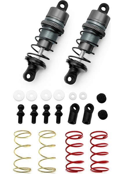 1/10 1 Çift Metal Hidrolik Amortisörler Rc Uzaktan Kumanda Araba Düz Yarış Drift Araba (63MM) Turuncu (Yurt Dışından)