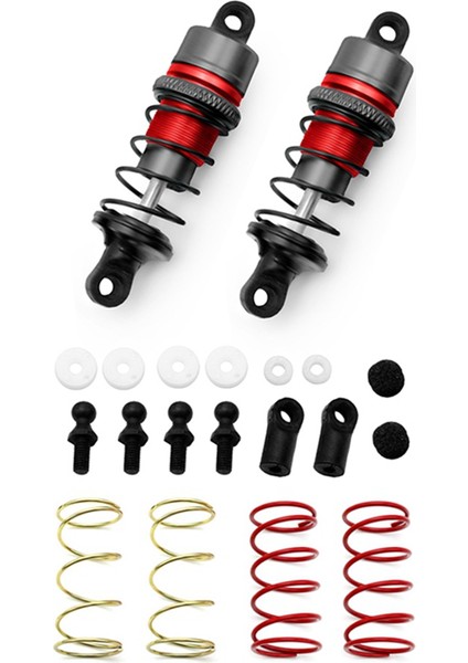 1/10 1 Çift Metal Hidrolik Amortisörler Rc Uzaktan Kumanda Araba Düz Yarış Drift Araba (63MM) Turuncu (Yurt Dışından)