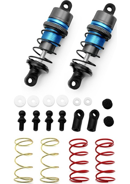 1/10 1 Çift Metal Hidrolik Amortisörler Rc Uzaktan Kumanda Araba Düz Yarış Drift Araba (63MM) Turuncu (Yurt Dışından)