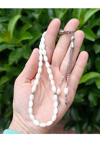 Tesbih 33 Lük Doğal Taş Arpa Kesim Tespih modelleri