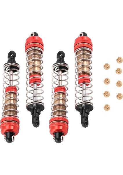 4 Adet Metal Amortisörler Damper Xlf X03 X04 X-03 X-04 1/10 Rc Araba Canavar Kamyon Yükseltme Parçaları Aksesuarları, Kırmızı (Yurt Dışından) fiyatları
