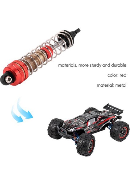 4 Adet Metal Amortisörler Damper Xlf X03 X04 X-03 X-04 1/10 Rc Araba Canavar Kamyon Yükseltme Parçaları Aksesuarları, Kırmızı (Yurt Dışından) indirimleri