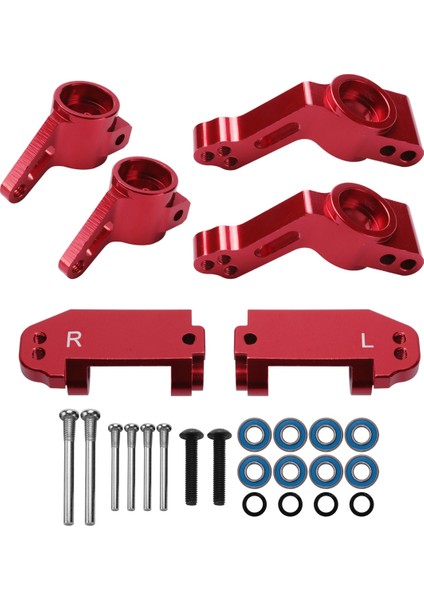 Metal Ön Teker Bloğu Direksiyon Blokları Arka Saplama Aks Taşıyıcıları Kiti Için 1/10 Traxxas 2WD Slash Stampede Rustler Parçaları, 2 (Yurt Dışından) fiyatları