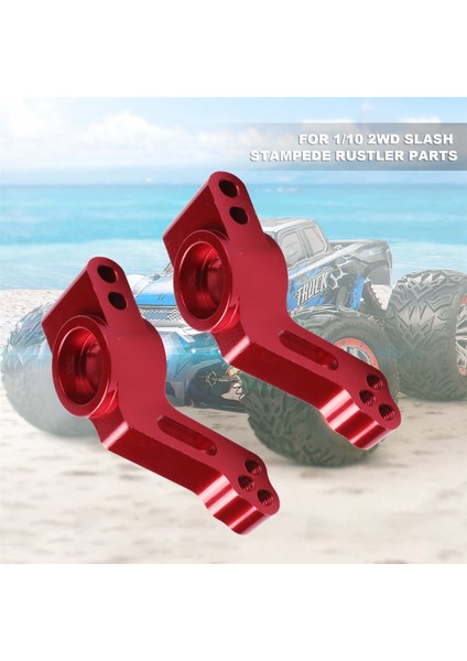 Metal Ön Teker Bloğu Direksiyon Blokları Arka Saplama Aks Taşıyıcıları Kiti Için 1/10 Traxxas 2WD Slash Stampede Rustler Parçaları, 2 (Yurt Dışından) fırsatları