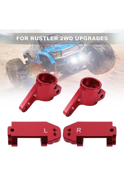 Metal Ön Teker Bloğu Direksiyon Blokları Arka Saplama Aks Taşıyıcıları Kiti Için 1/10 Traxxas 2WD Slash Stampede Rustler Parçaları, 2 (Yurt Dışından) indirimleri