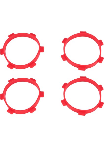 4 Adet Kauçuk Lastik Montaj Tutkal Bantları Çapı 85MM Rc Parçaları Için 1/8 Buggy 1/10 Kısa Kulvar Kamyon Aksesuarları Araçları Kırmızı (Yurt Dışından)
