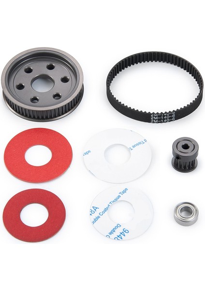 Motor Dişli Kayış Tahrik Şanzıman Dişlileri Sistemi Için 1/10 Eksenel SCX10 SCX10II 90046 Rc Paletli Araba Parçaları (3.17MM) (Yurt Dışından)