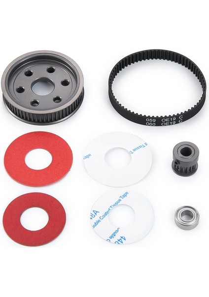 Motor Dişli Kayış Tahrik Şanzıman Dişlileri Sistemi Için 1/10 Eksenel SCX10 SCX10II 90046 Rc Paletli Araba Parçaları (3.17MM) (Yurt Dışından)