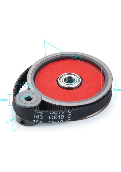 Motor Dişli Kayış Tahrik Şanzıman Dişlileri Sistemi Için 1/10 Eksenel SCX10 SCX10II 90046 Rc Paletli Araba Parçaları (3.17MM) (Yurt Dışından)
