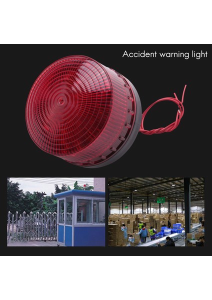 Ac 220V Endüstriyel LED Flaş Strobe Işık Kaza Uyarı Lambası Kırmızı LTE-5061 De (Yurt Dışından)
