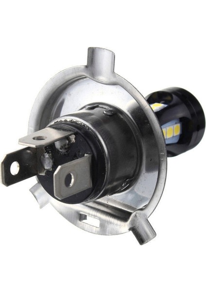 H4 Motosiklet 3030 LED Hi-Lo Işın Far Başkanı Işık Lambası Ampul 6500K 12-24V (Yurt Dışından) modelleri