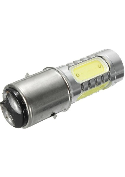 12 V BA20D H6 4 Cob LED Beyaz Ampul Işık Motosiklet Bisiklet Moped Atv Far (Yurt Dışından) fırsatları