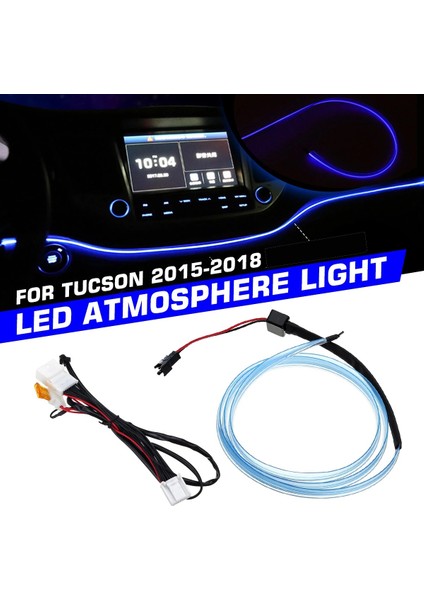 Araba Iç LED Dashboard Çerçeve Işık Gösterge Paneli Trim Atmosfer Işığı Hyundai Tucson 2015 2016 2017 2018 (Yurt Dışından)
