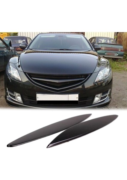 2 Adet Araba Göz Kapakları Kaşları Farlar Kirpik Kapakları Mazda 6 Gh/atenza 2008-2012 (Yurt Dışından)