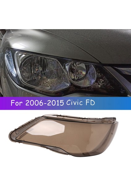 Duman Araba Sağ Yan Far Camı Lamba Gölge Kabuk Kapak 2006 2007 2008 2009 2010 2011 Honda Civic Fd 8th (Yurt Dışından)