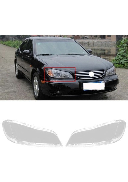 Araba Sol Far Kabuk Lamba Gölge Şeffaf Lens Kapağı Far Kapağı Nissan Cefiro A33 2000-2004 (Yurt Dışından)