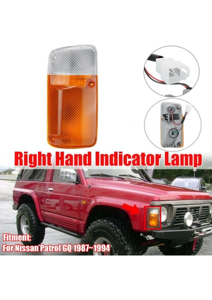 Sağ Köşe Işık Göstergesi Sinyal Lambası Nissan Patrol Gq Y60 1987-1994 B6120-01J00 Için Değiştirin (Yurt Dışından) modelleri