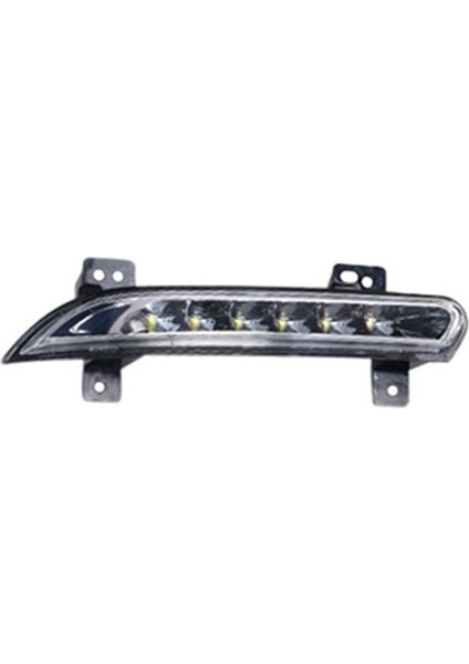 Araba Ön Sol LED Drl Sis Lambası Renault Fluence 2014+ Otomatik Sürüş Lambası Gündüz Çalışan Işık Tampon Lambası (Yurt Dışından)