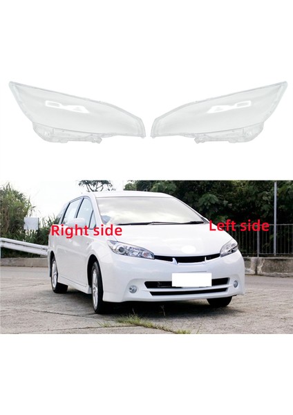 Araba Sağ Far Kabuk Lamba Gölge Şeffaf Lens Kapağı Far Kapağı Toyota Wish 2009-2015 Için (Yurt Dışından)