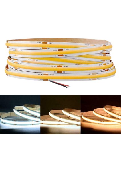 528LED 10MM 12V Cob LED Şerit Işık RA90 5m Esnek Şerit Bar LED Şerit 6000K Beyaz Işık Yatak Odası Ev Için (Yurt Dışından)