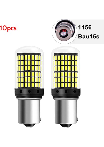 10 Adet 3014 144SMD Canbus 1157 BAY15D P21W 1156 BA15S BAU15S PY21W T20 7440 7443 W21W LED Ampuller Araba Dönüş Sinyal Işığı C (Yurt Dışından)