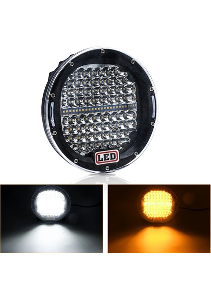 7 Inç 300 W Offroad LED Çalışma Işığı Çubuğu Beyaz + Amber, Yuvarlak Spot Araba Çalışma Lambası Kamyon 4WD 4x4 Atv Utv Suv Için (Yurt Dışından)
