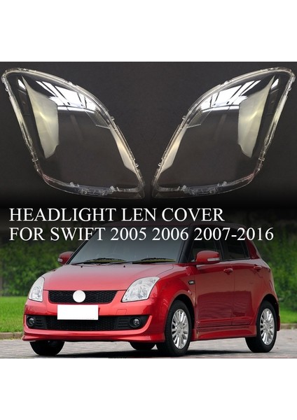 Araba Far Camı Kapağı Şeffaf Far Kabuk Suzuki Swift 2005 Için 2006 2007 2008 2009 2010 2011-2016 Sol (Yurt Dışından)