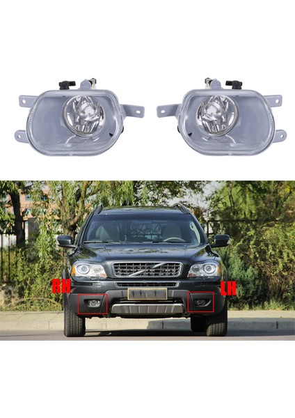Araba Sis Lambası Sol Yan Far Sürüş Lambası Sis Farları Sis Farları Volvo XC90 2002-2013 31111182 (Yurt Dışından)
