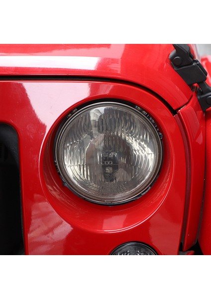 Jeep Wrangler Jk 2007-2017 Için Araç Ön Far Kapağı Dekorasyon Aksesuarları, Abs Füme Siyah (Yurt Dışından) fiyatları