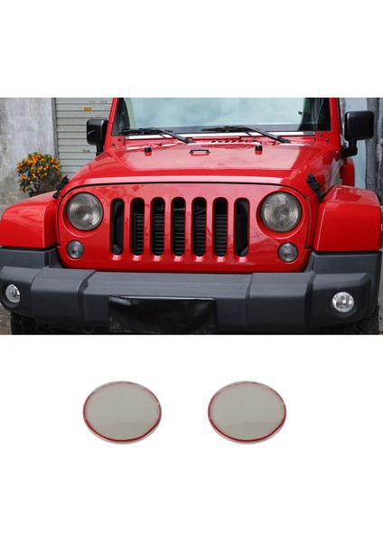 Jeep Wrangler Jk 2007-2017 Için Araç Ön Far Kapağı Dekorasyon Aksesuarları, Abs Füme Siyah (Yurt Dışından) modelleri