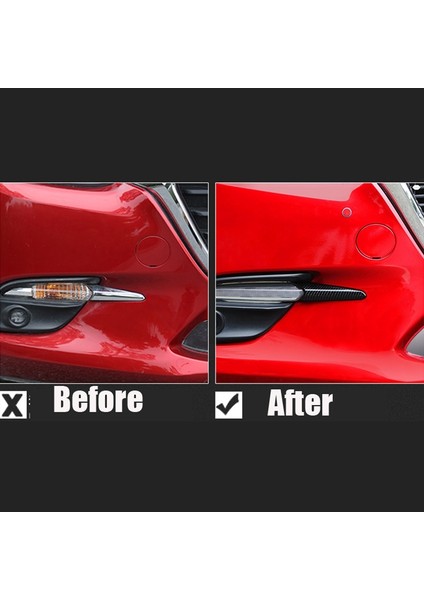Mazda 3 Axela 2017 Için Ön Sis Lambası Kaş Kapağı Trim Etiket Gündüz Çalışan Işık Dekorasyonu Kapakları (Yurt Dışından)