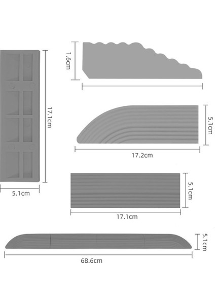 Tüm Robotik Elektrikli Süpürge Yedek Yedek Parça Aksesuarları Için Kapı Eşiği Şeridi Kapı Rampaları Tekerlekli Sandalye, D (Yurt Dışından) fiyatları