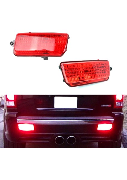 Arka Tampon Işık Dur Uyarı Işığı Arka Sis Lambası Jeep Grand Cherokee 2005-2010 Için (Yurt Dışından)