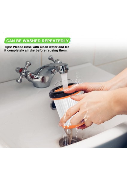 Köpekbalığı WV201 WV200 WV205 WV220 Wandvac El Vakum Için Fırçalı 6 Paket Kumaş Vakum Filtresi (Yurt Dışından) fırsatları