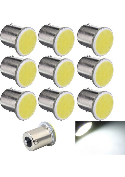 10 Adet Beyaz 1156 BA15S P21W LED Araba LED 1156 Lamba Cob 12 Smd 12 V Gerilim (Yurt Dışından)