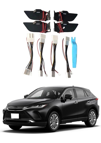 4 Adet LED Işık Iç Kapı Kolu Kase Ruh Atmosfer Işığı Dekoratif Araba Farı Toyota Harrier 2020 2021 2022 Için (Yurt Dışından)