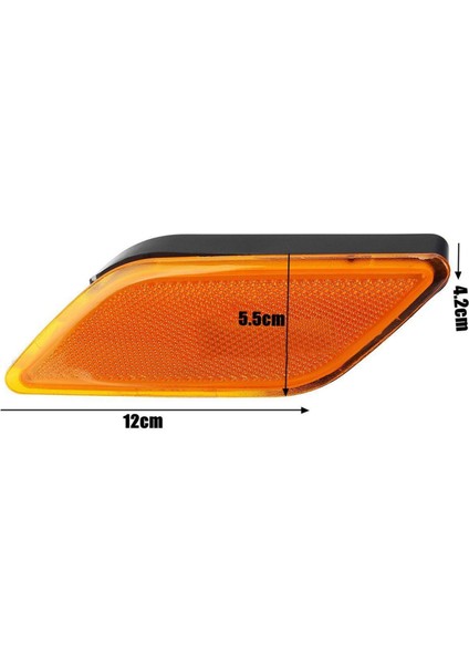 Araba Yan Lambalar Tampon Dönüş Sinyali Lambaları Çamurluk Yan Lambalar Mercedes-Benz Için W212 E350 E550 E63 A2128200121L A2128200021R (Yurt Dışından)