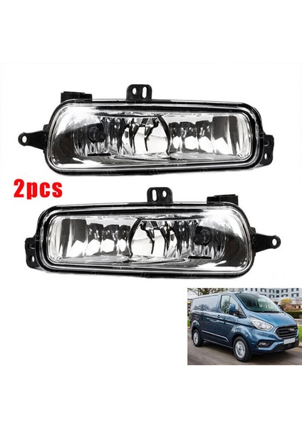 Çift Ön Tampon Sis Lambası Meclisi F1EB-15A255-AB F1EB-15A254AB Ford Focus Transit 2015-2018 Için Spot Lambalar Ampul ile (Yurt Dışından)