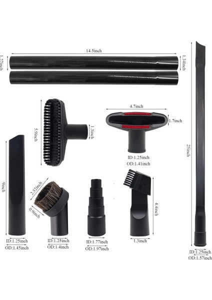 Vakum Ataşmanları ve Fırçalar Mağaza Vac Aksesuarları Ev Temizlik Seti Fırça Nozulu Aralık Aparatı Adaptörlü (Yurt Dışından) fırsatları